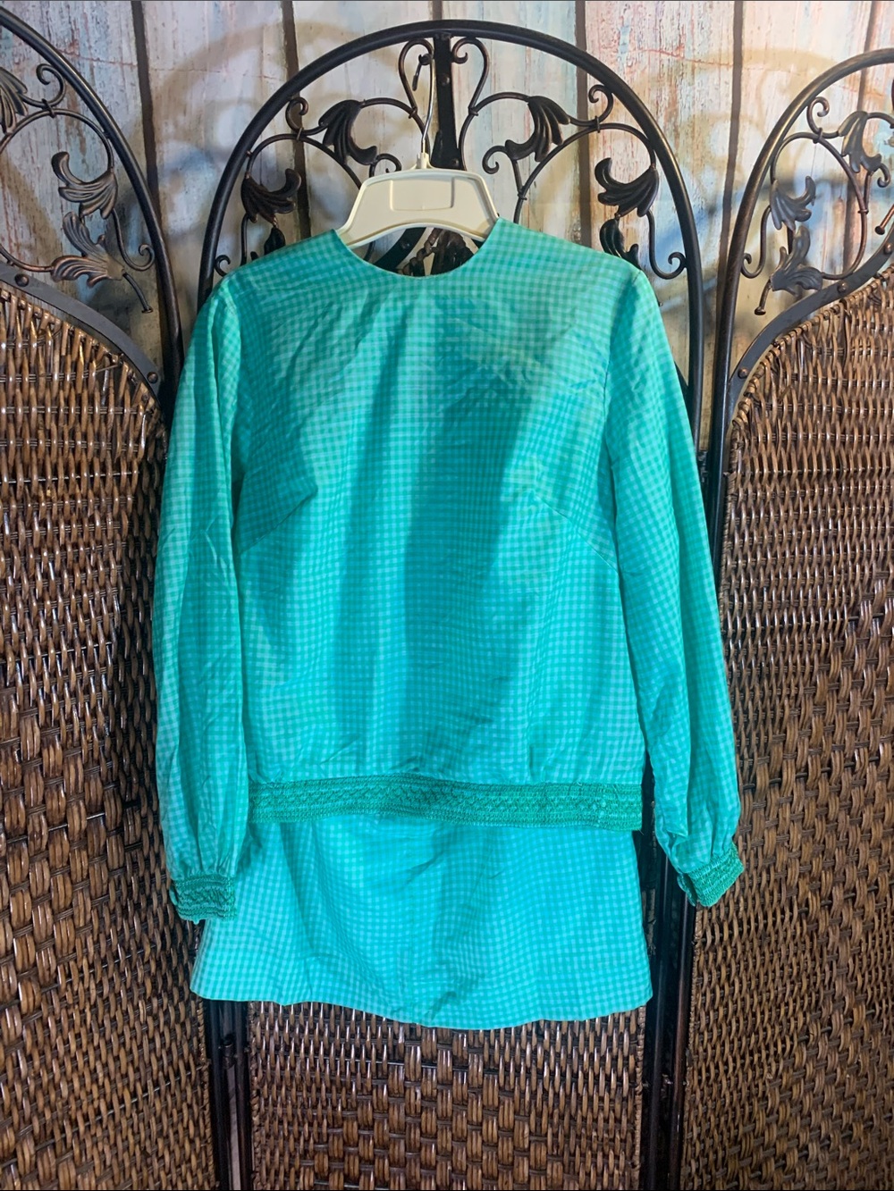 Vintage Two-Piece Top and Skirt Set
